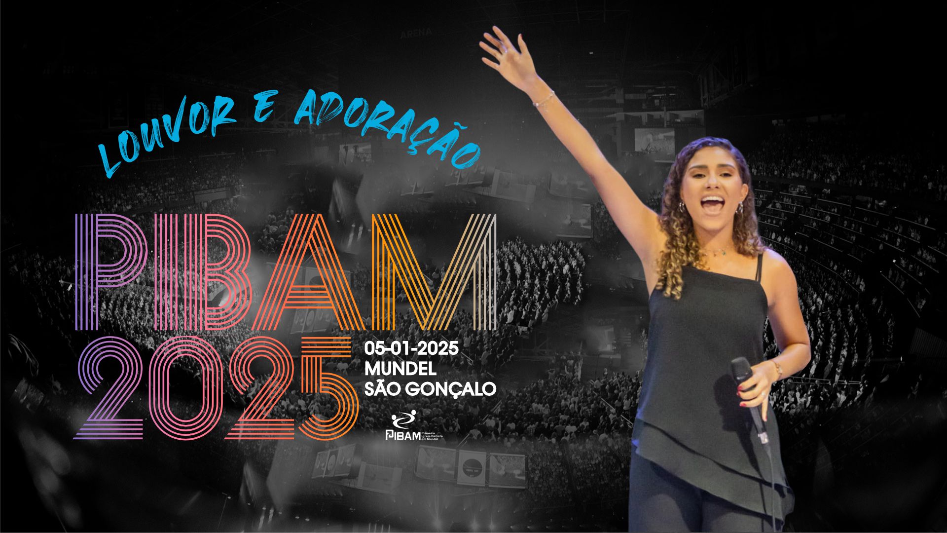 Grupo de Louvor PIBAM em adoração